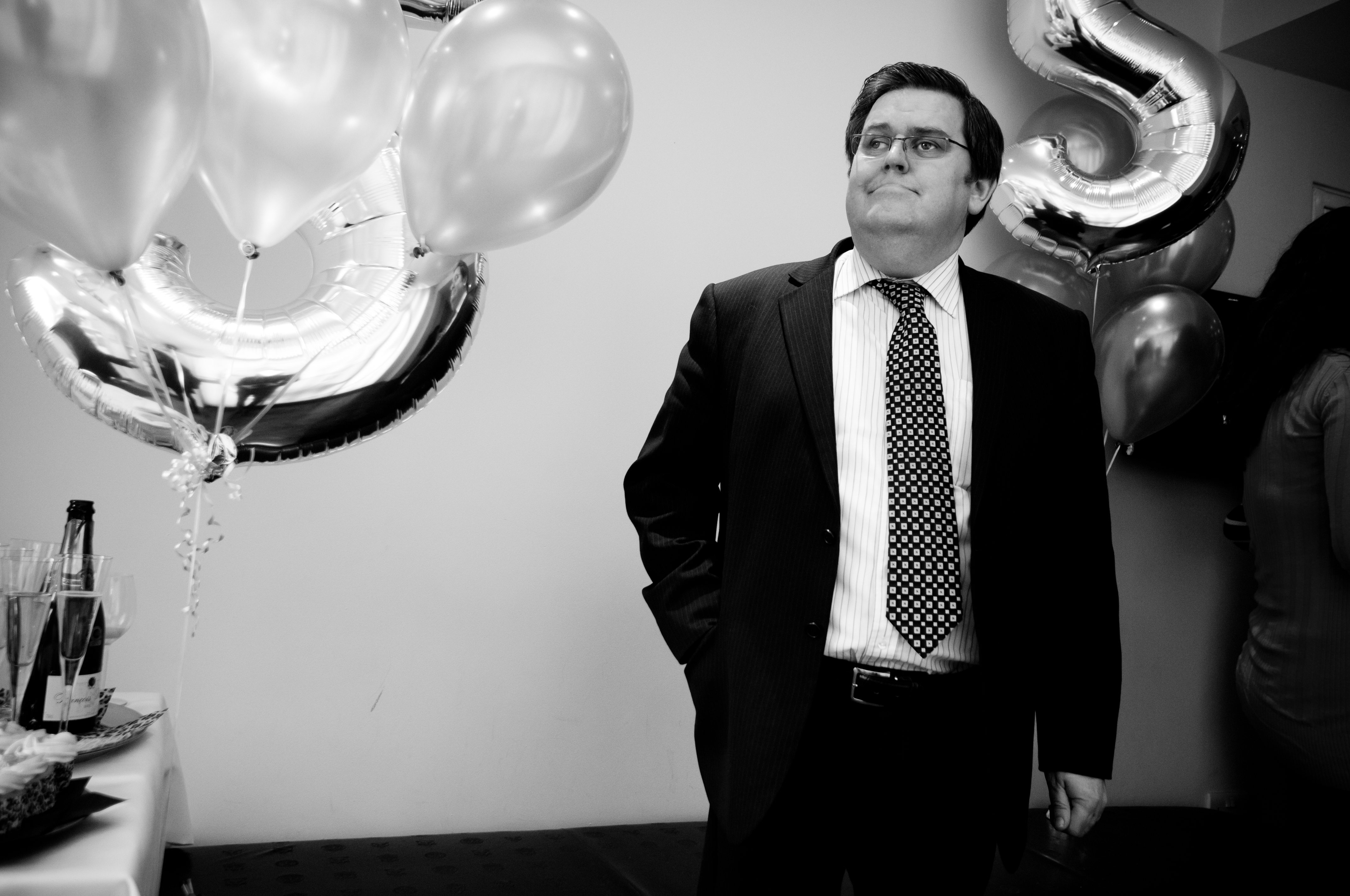 Robert at the Heathrow office's 5th birthday celebrations