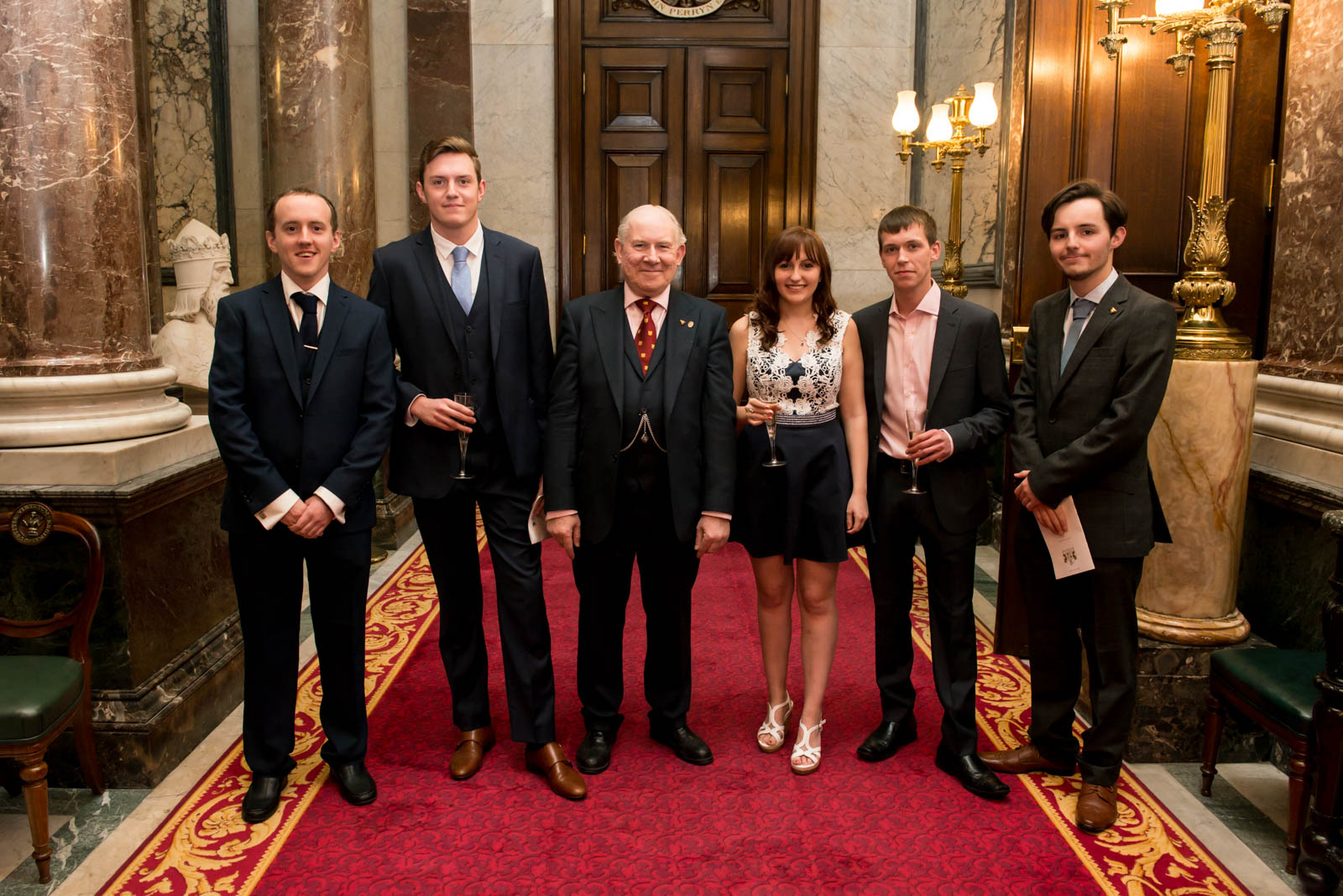 Dave with his apprentices, past and present photographed at our Staff Luncheon 2016