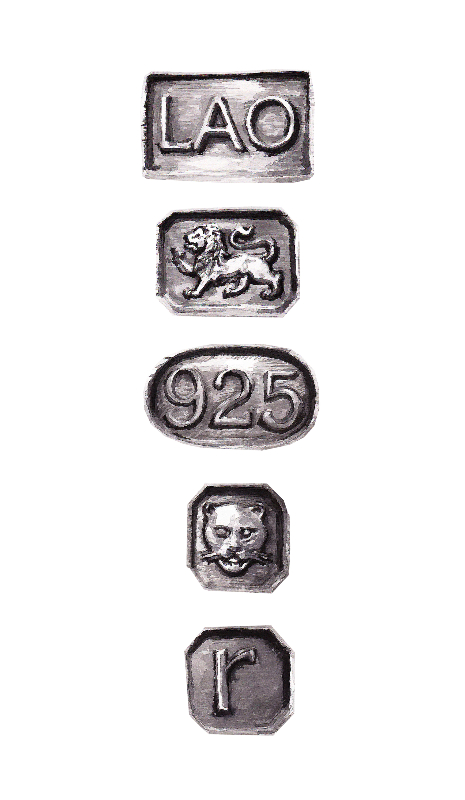 Display mark: Vertical spaced mark