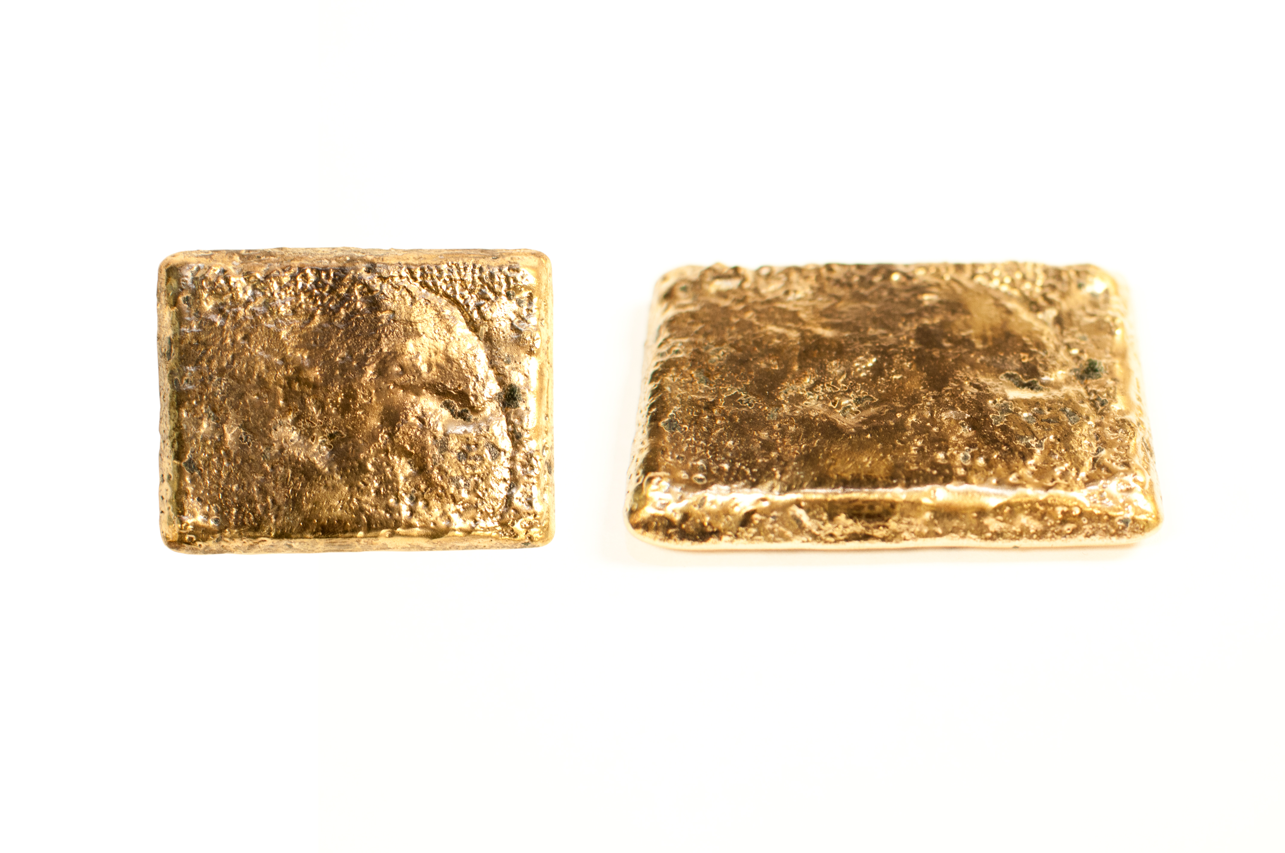 Gold bar ready to be certified