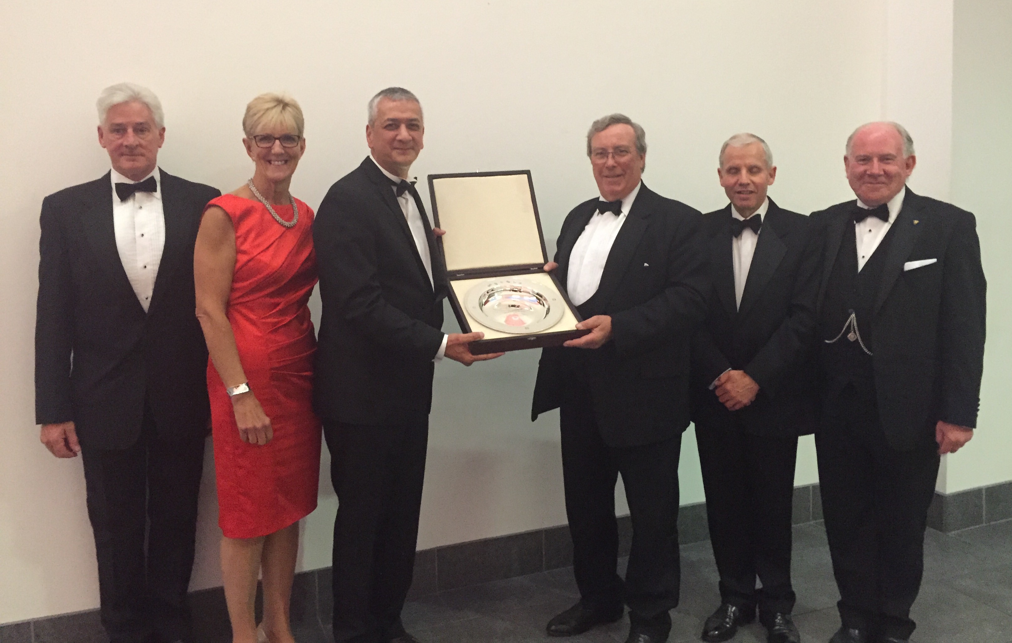 Pictured: Dave Merry with the Education Committee and Award Winners