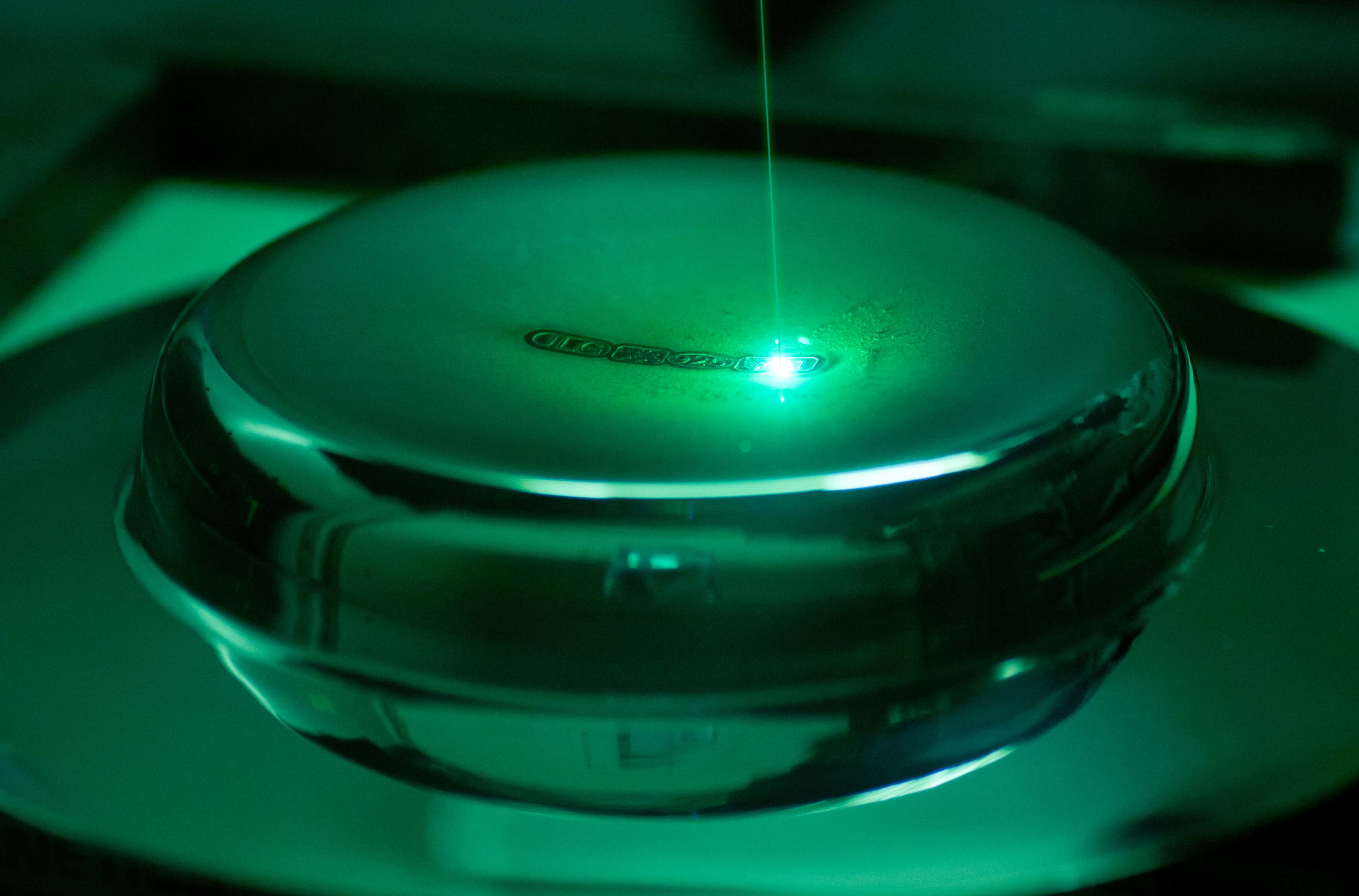 Application of hallmark by laser beam